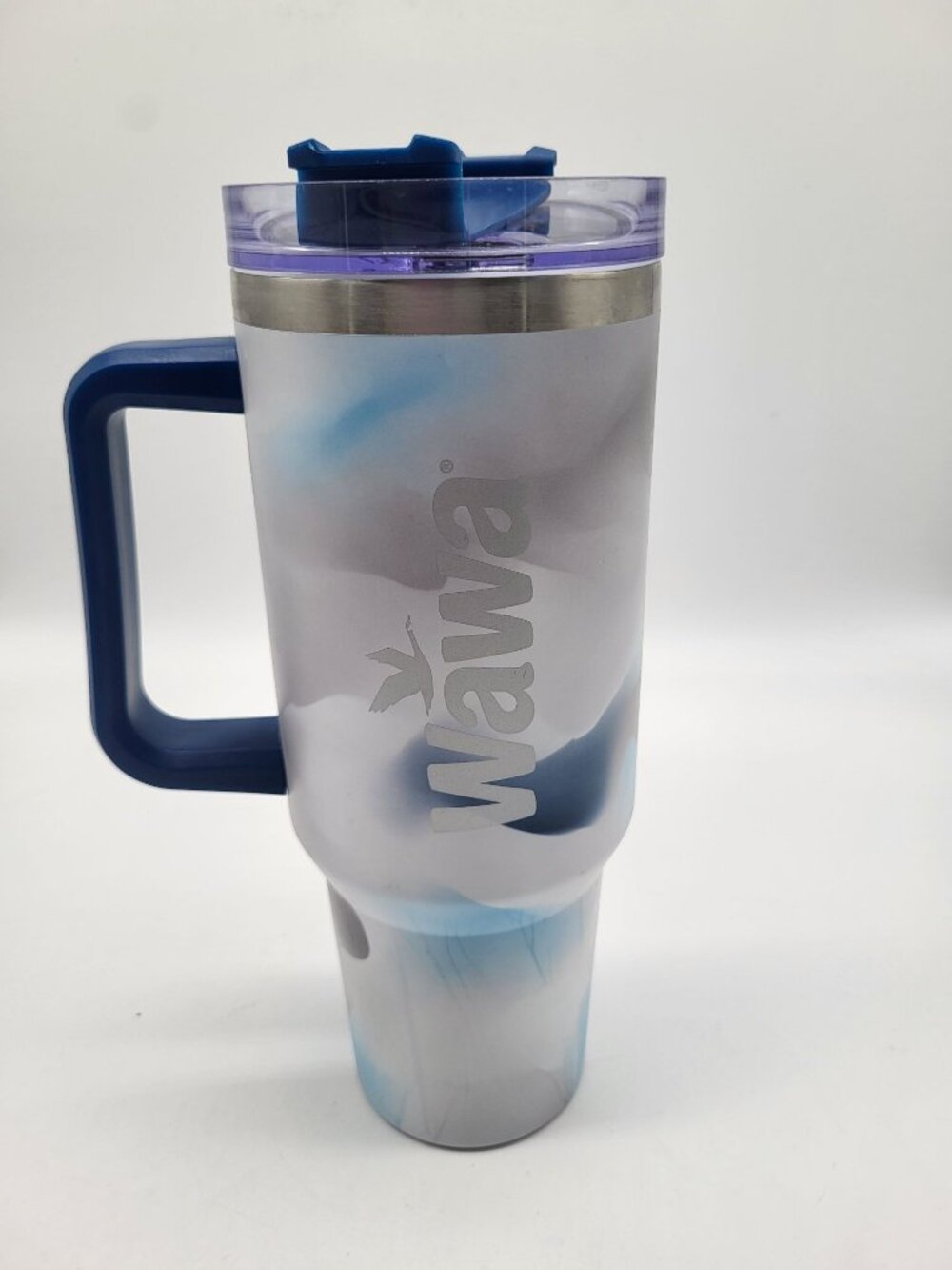WAWA 2024 Limited Edition Lake Vacuum Insulated Marble Tumbler 40oz Blue